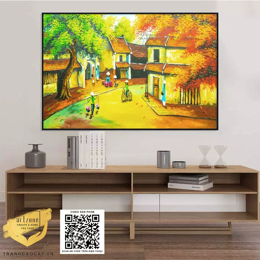 Tranh làng quê Việt Nam món quà ý nghĩa