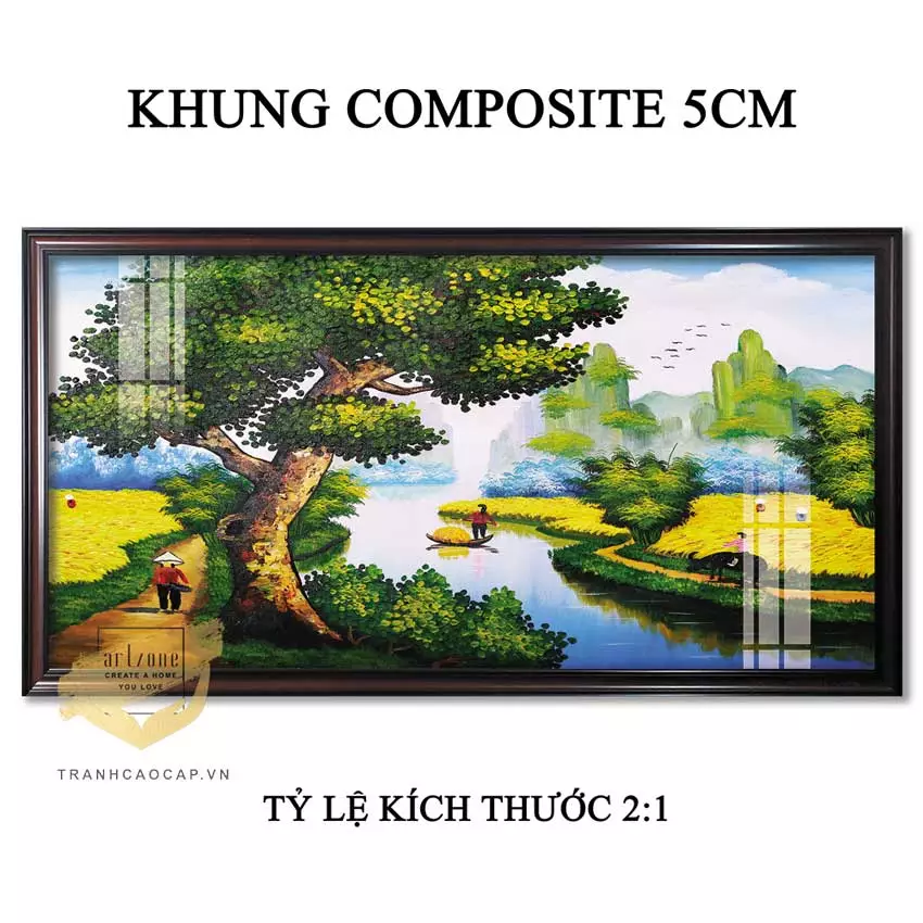 Tranh làng quê Việt Nam - Gìn giữ hồn quê trong không gian sống hiện đại