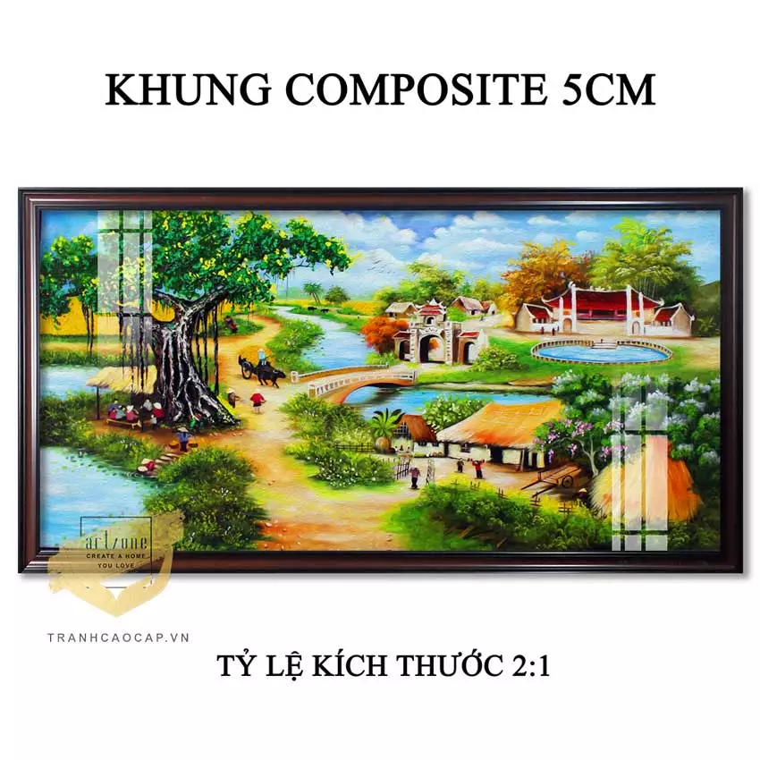 Tranh Làng Quê Việt Nam tại Tranh Cao Cấp