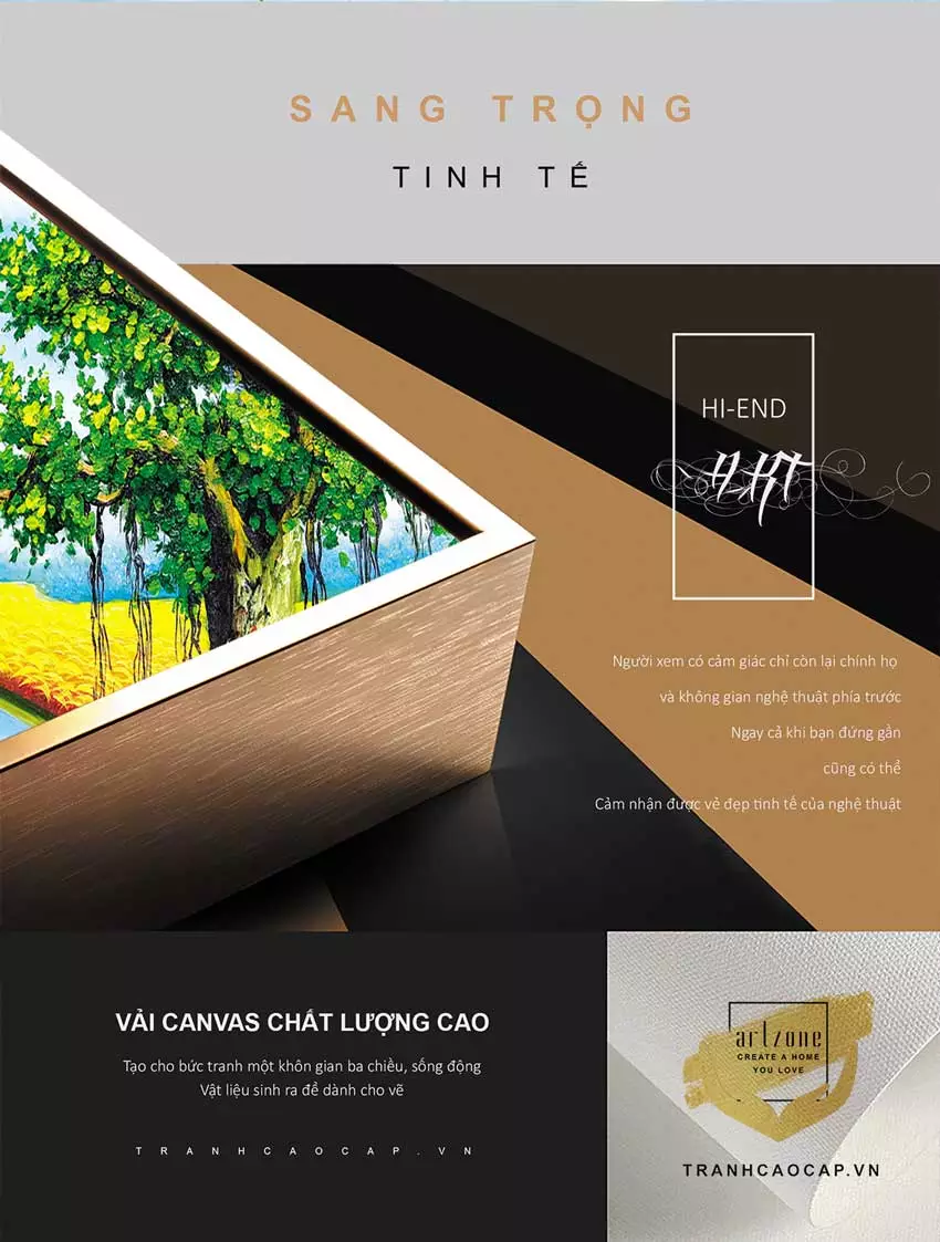 Tranh làng quê Việt Nam tại Tranh Cao Cấp