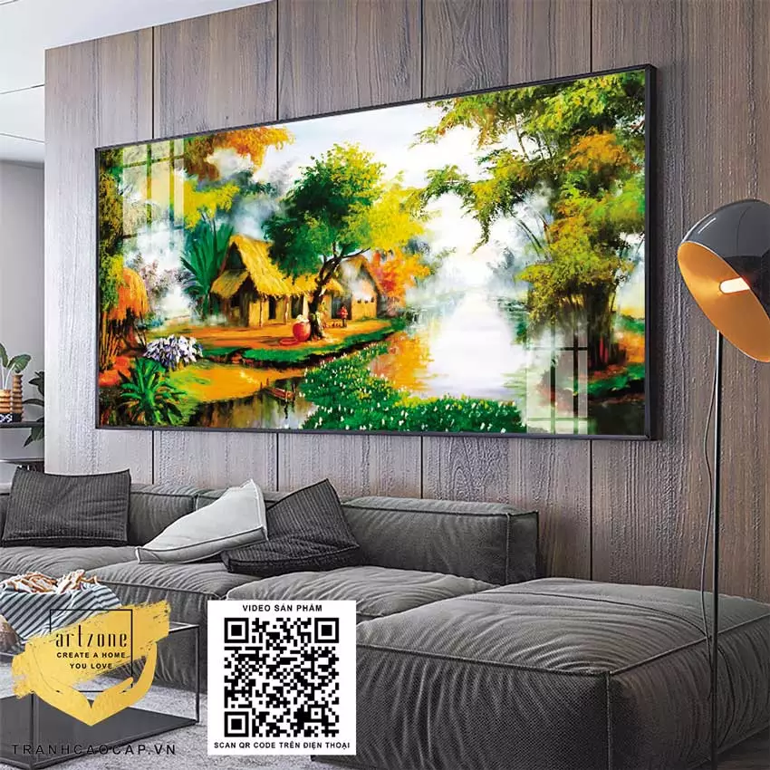 Tranh Làng Quê Việt Nam AZ1-0170-MICA