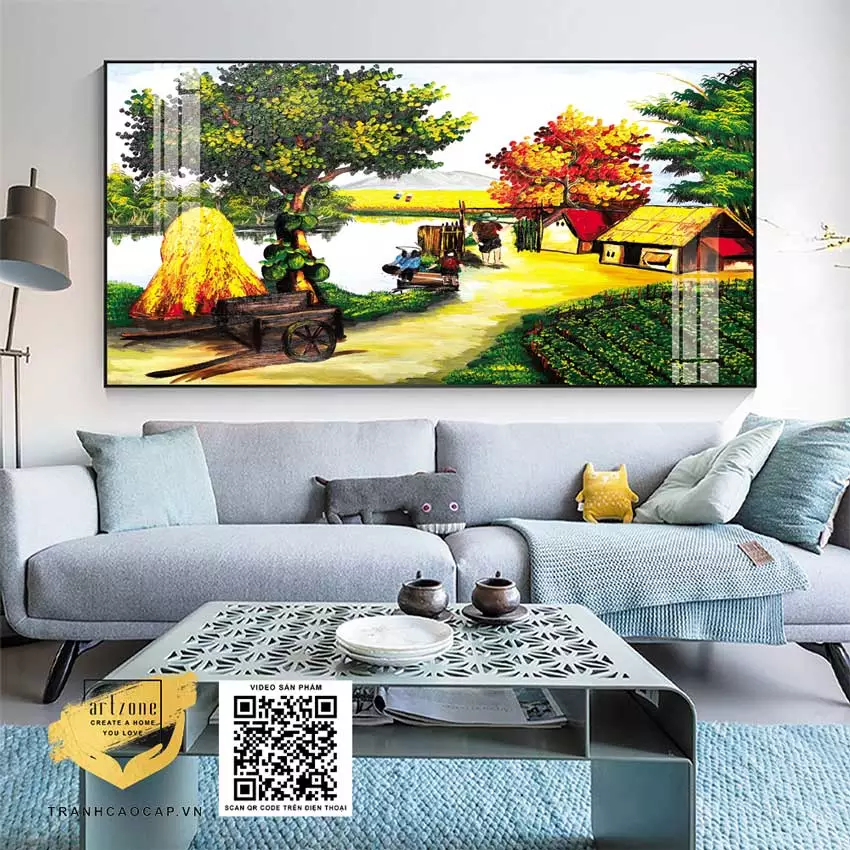 Khung tranh Composite sang trọng, tôn lên vẻ đẹp của bức tranh