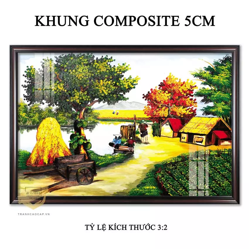 Tranh làng quê Việt Nam - Vẻ đẹp trường tồn với thời gian