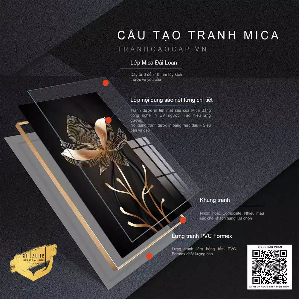Tranh treo tường mica Bông Hoa Vàng Hoàng Kim Tranh treo tường mica Bông Hoa Vàng Hoàng Kim