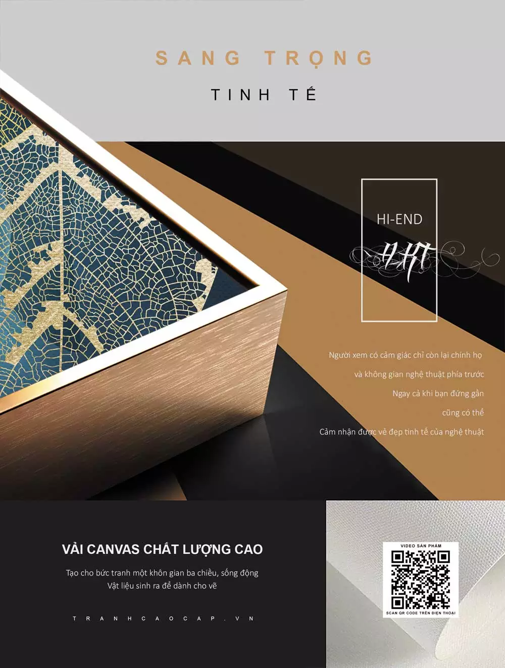 Tranh mica treo tường phòng khách