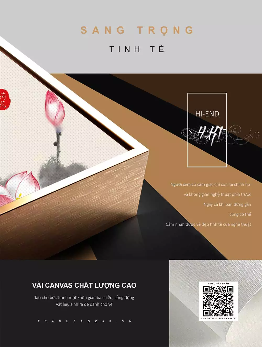 Ý nghĩa biểu tượng của hoa sen trong tranh