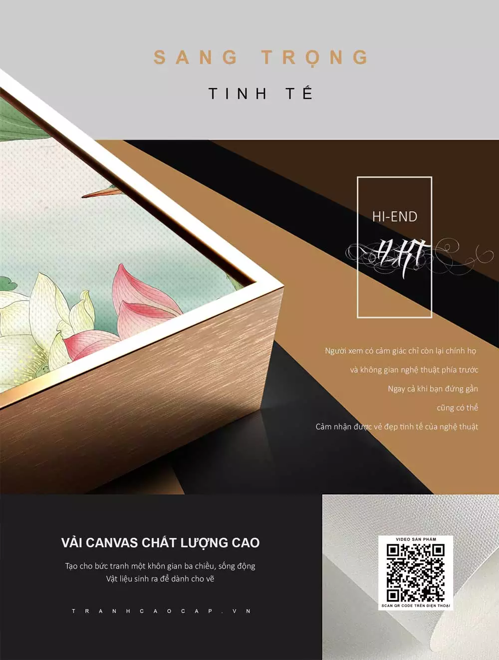 Tranh hoa lá mica AZ1-0886