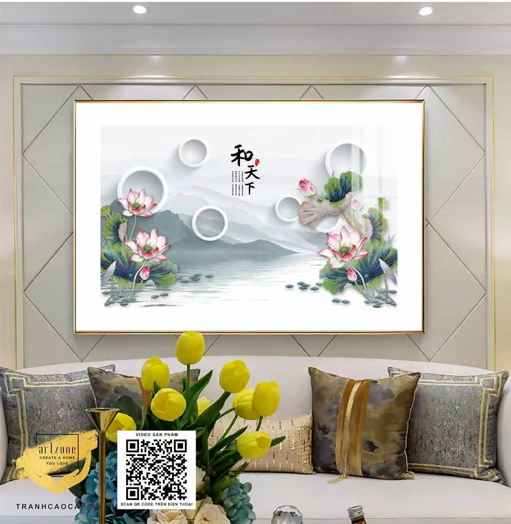 Ưu điểm của tranh mica Sen Nở Bên Hồ