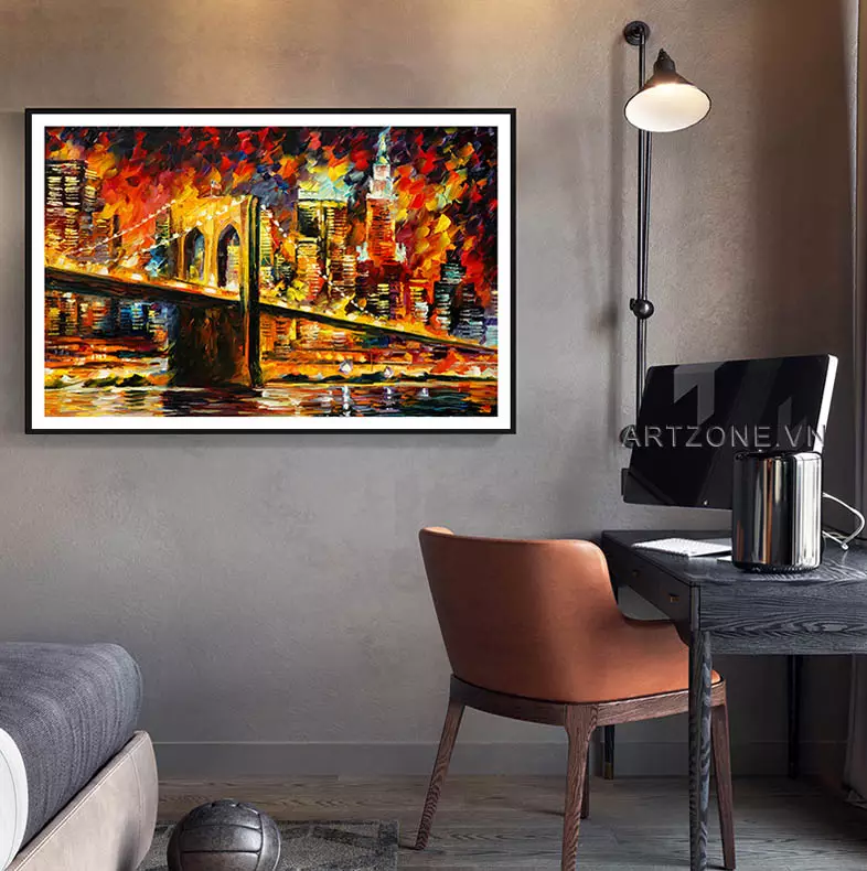 Tranh cầu Brooklyn đẹp