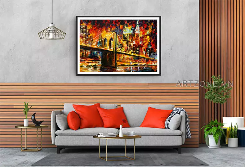 Ánh sáng và màu sắc trong tranh cầu Brooklyn