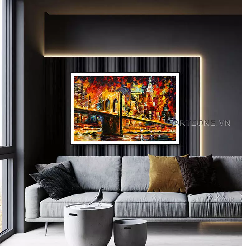 Tranh cầu Brooklyn hiện đại