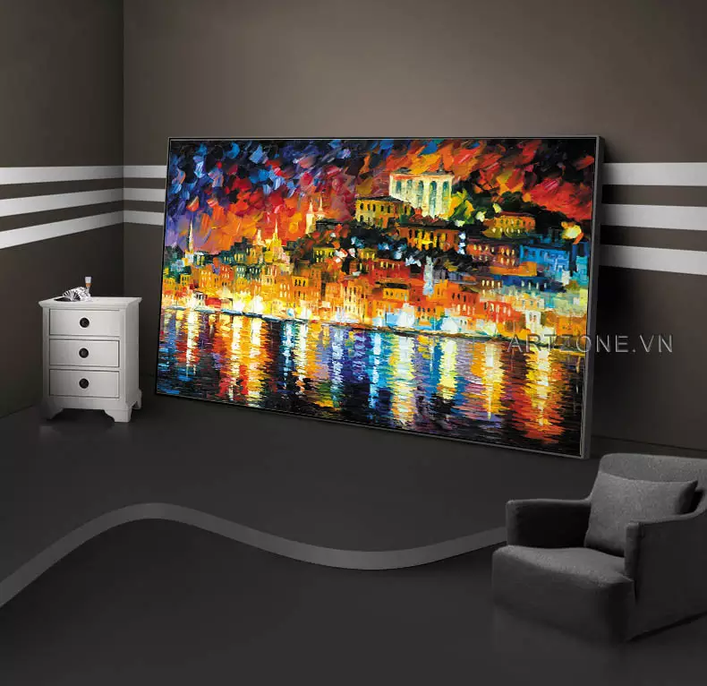 Tranh sơn dầu hiện đại AZ1-0251 với nhiều kích thước lựa chọn