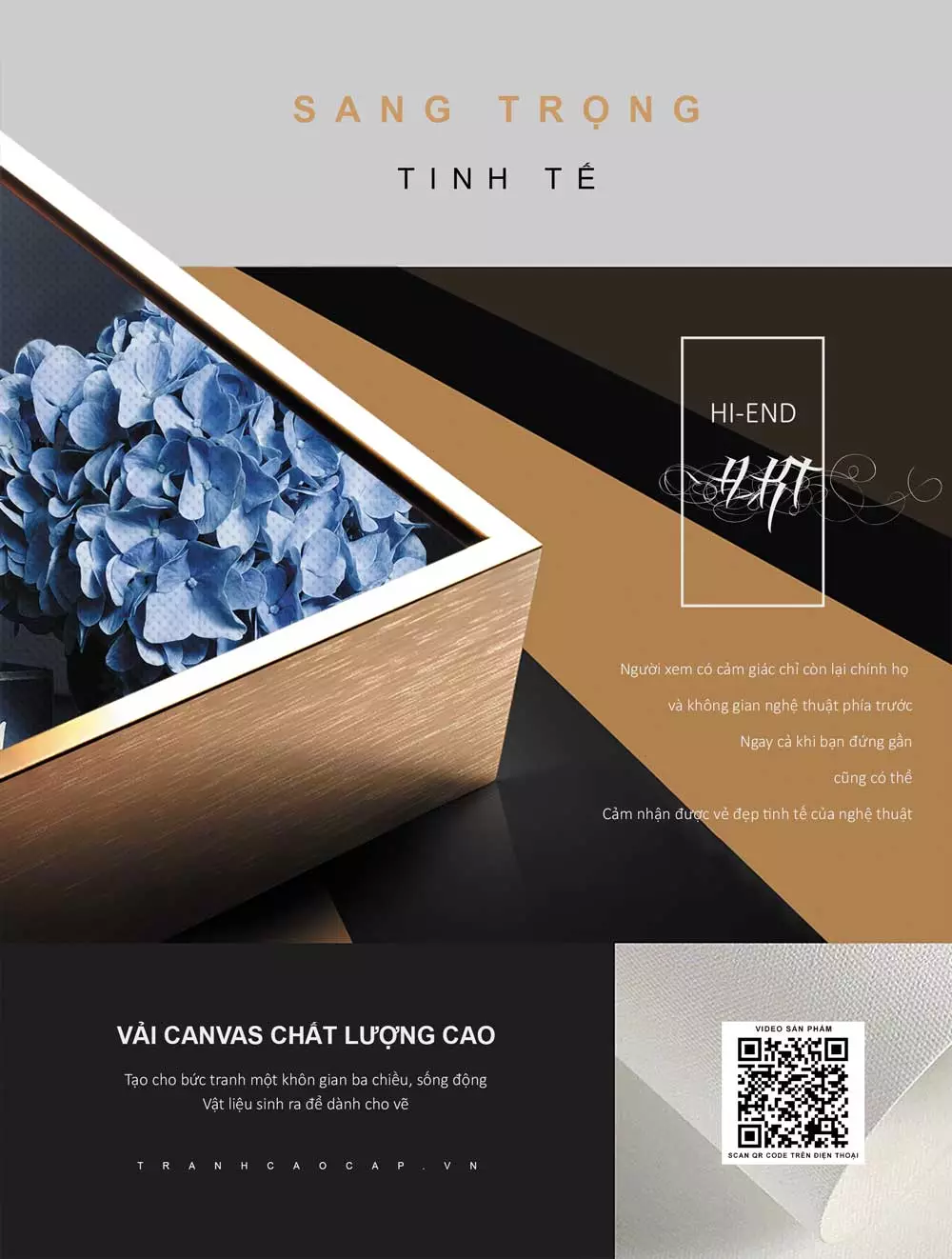 Sắp xếp tranh cân đối và hài hòa