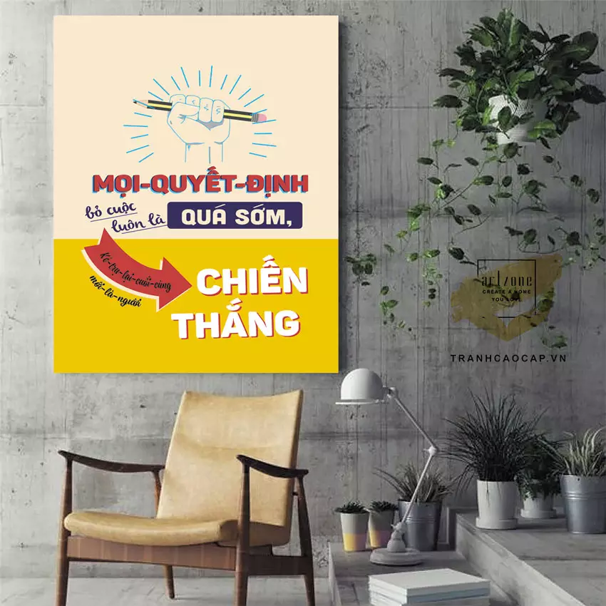 Tranh treo tường tạo không gian làm việc chuyên nghiệp