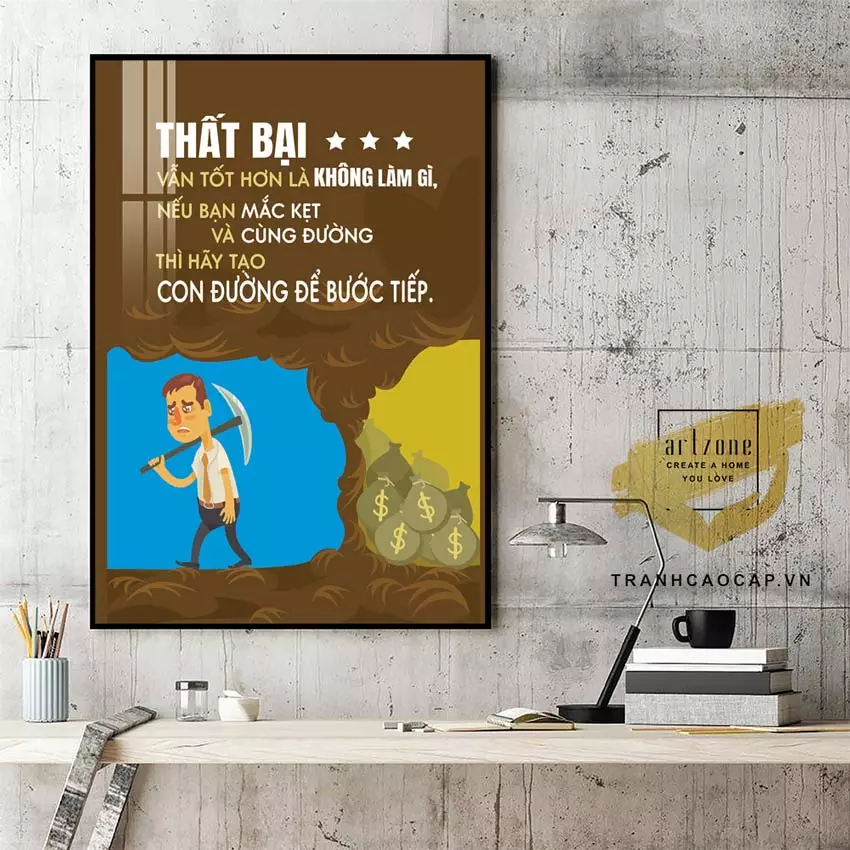 Tranh Mica tạo động lực với thiết kế hiện đại Tranh Mica tạo động lực với thiết kế hiện đại