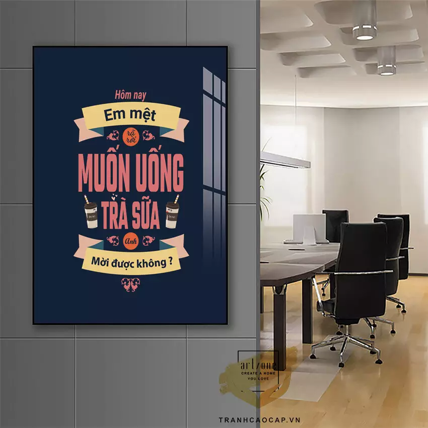 Tranh Slogan Trang Trí Văn Phòng AZ1-1501-MICA