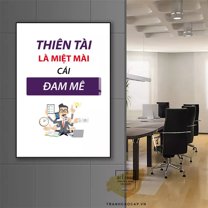 Kích thước tranh phù hợp với không gian