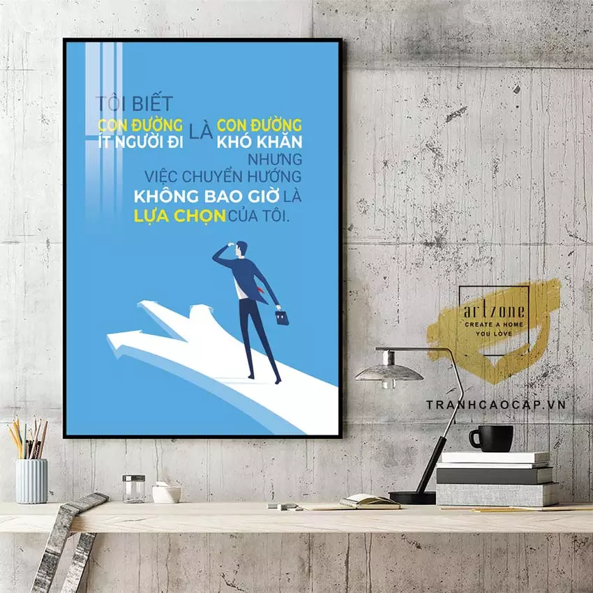 Tranh Mica tạo không gian làm việc chuyên nghiệp