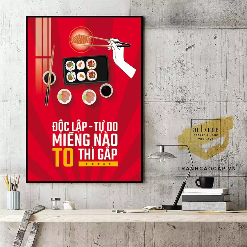 Tranh mica slogan tạo động lực AZ1-1508-MICA