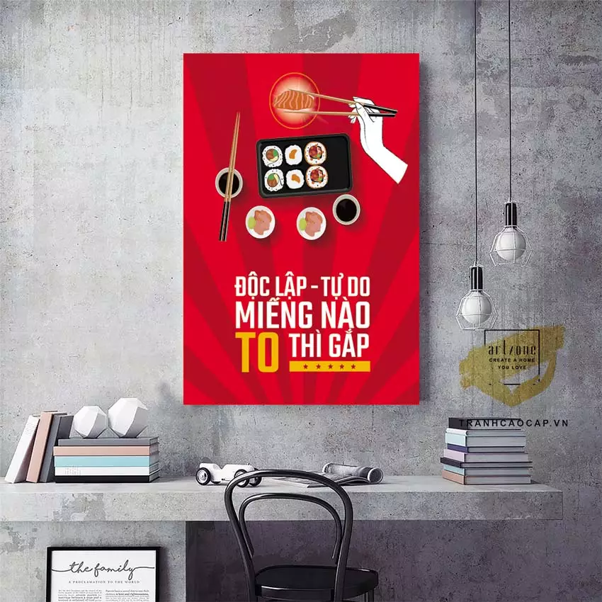 Tranh mica tạo không gian làm việc chuyên nghiệp