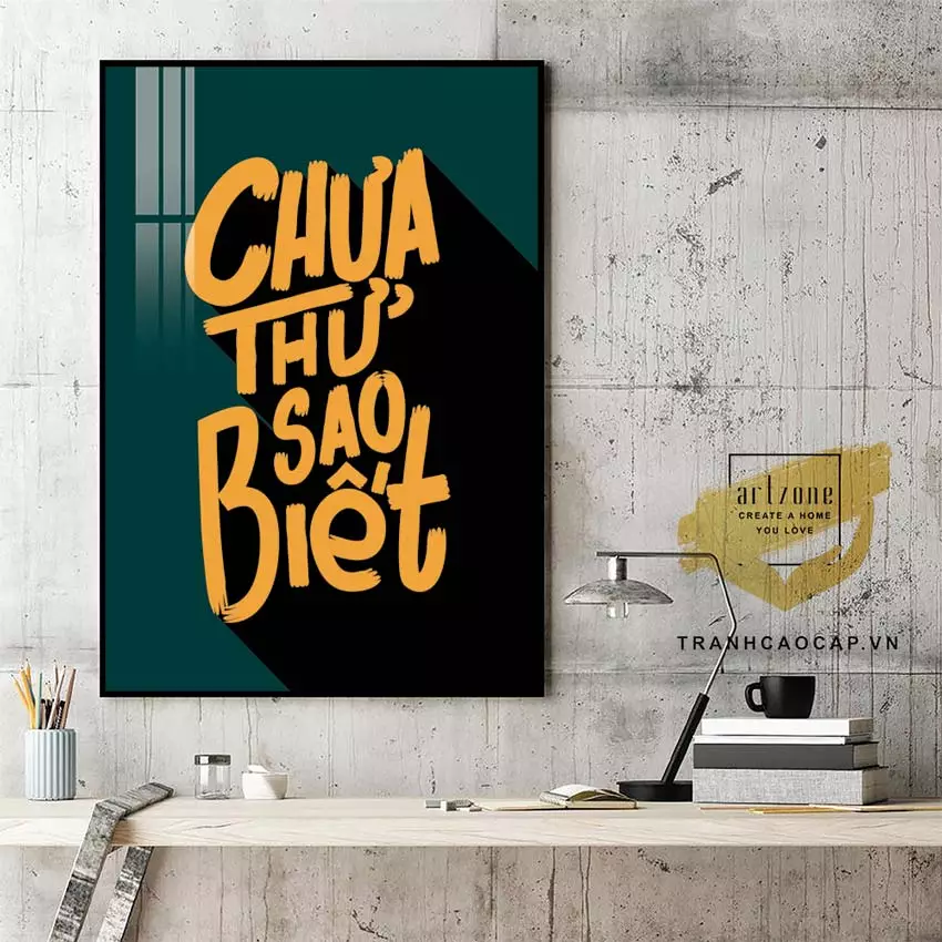 Tranh mica treo tường văn phòng bộ nhiều tấm