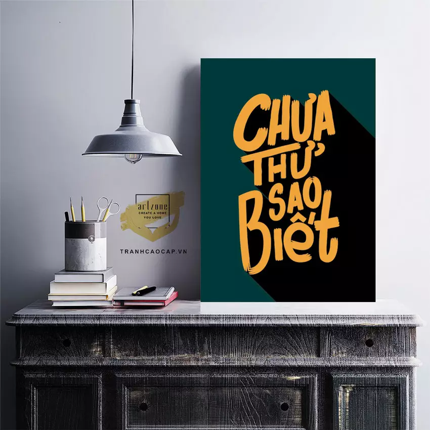 Tranh mica slogan AZ1-1511 - lựa chọn hoàn hảo cho văn phòng
