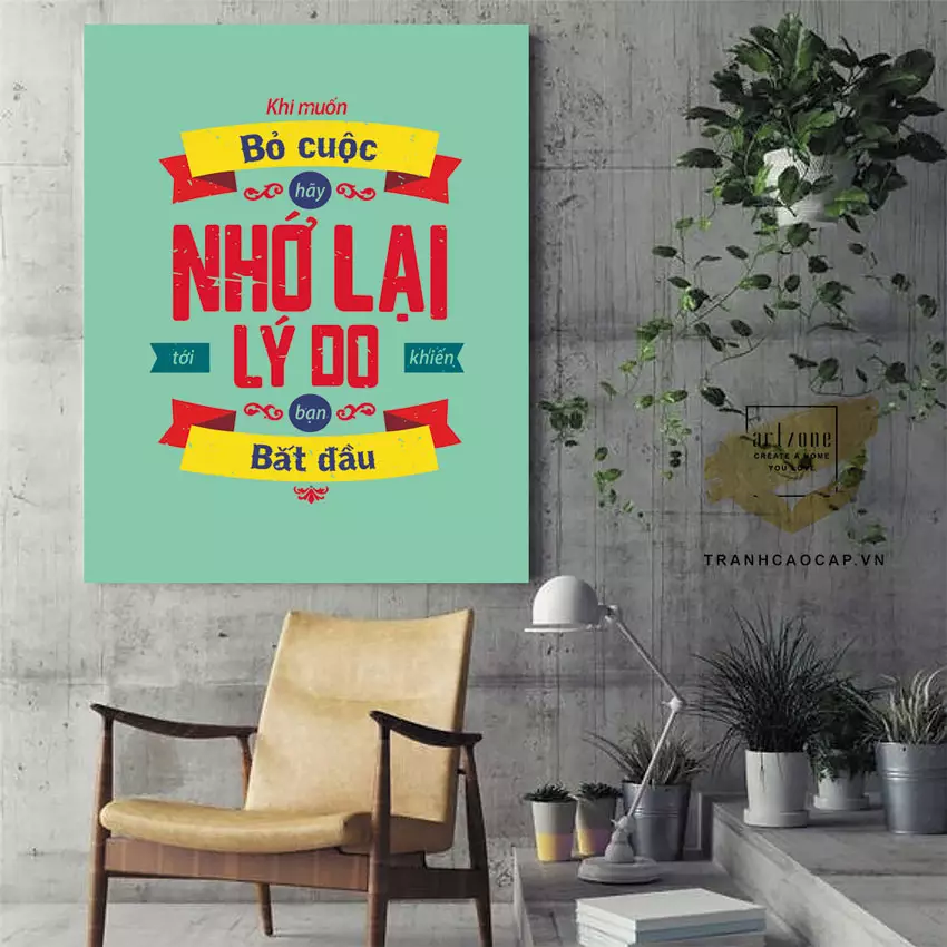 Tranh mica văn phòng trong không gian làm việc hiện đại