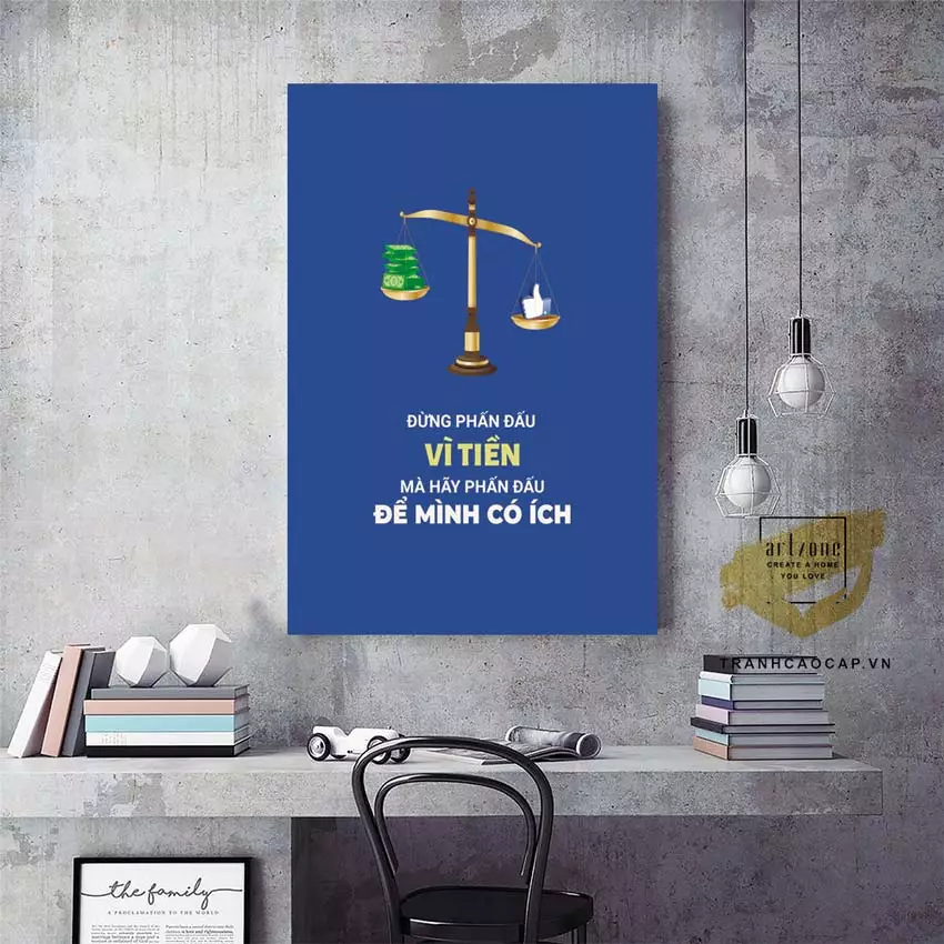 Sự kết hợp hài hòa giữa tranh Mica và nội thất văn phòng