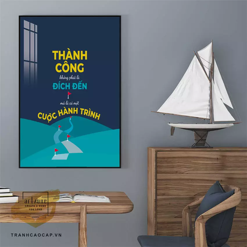 Bố trí tranh hợp lý trong không gian văn phòng