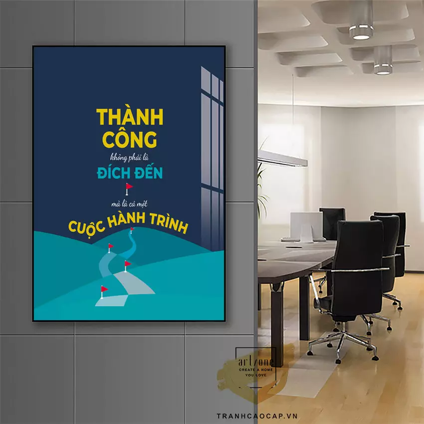 Yếu tố ánh sáng trong trang trí tranh văn phòng