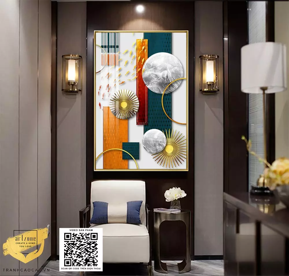 Ánh sáng giúp làm nổi bật vẻ đẹp của tranh