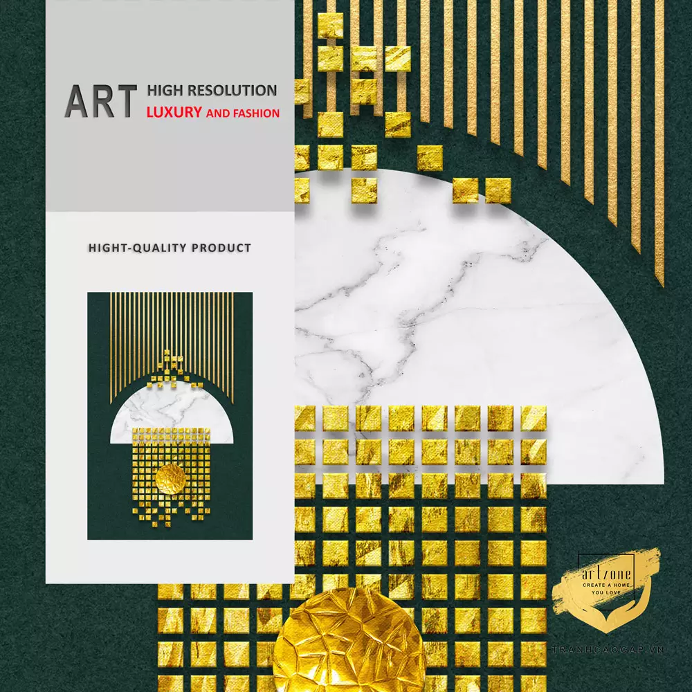 Tranh trừu tượng Mica AZ1-0772