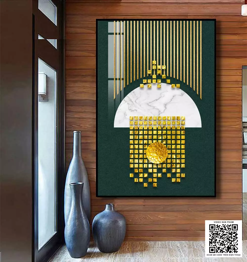 Tranh trừu tượng trong không gian nội thất hiện đại