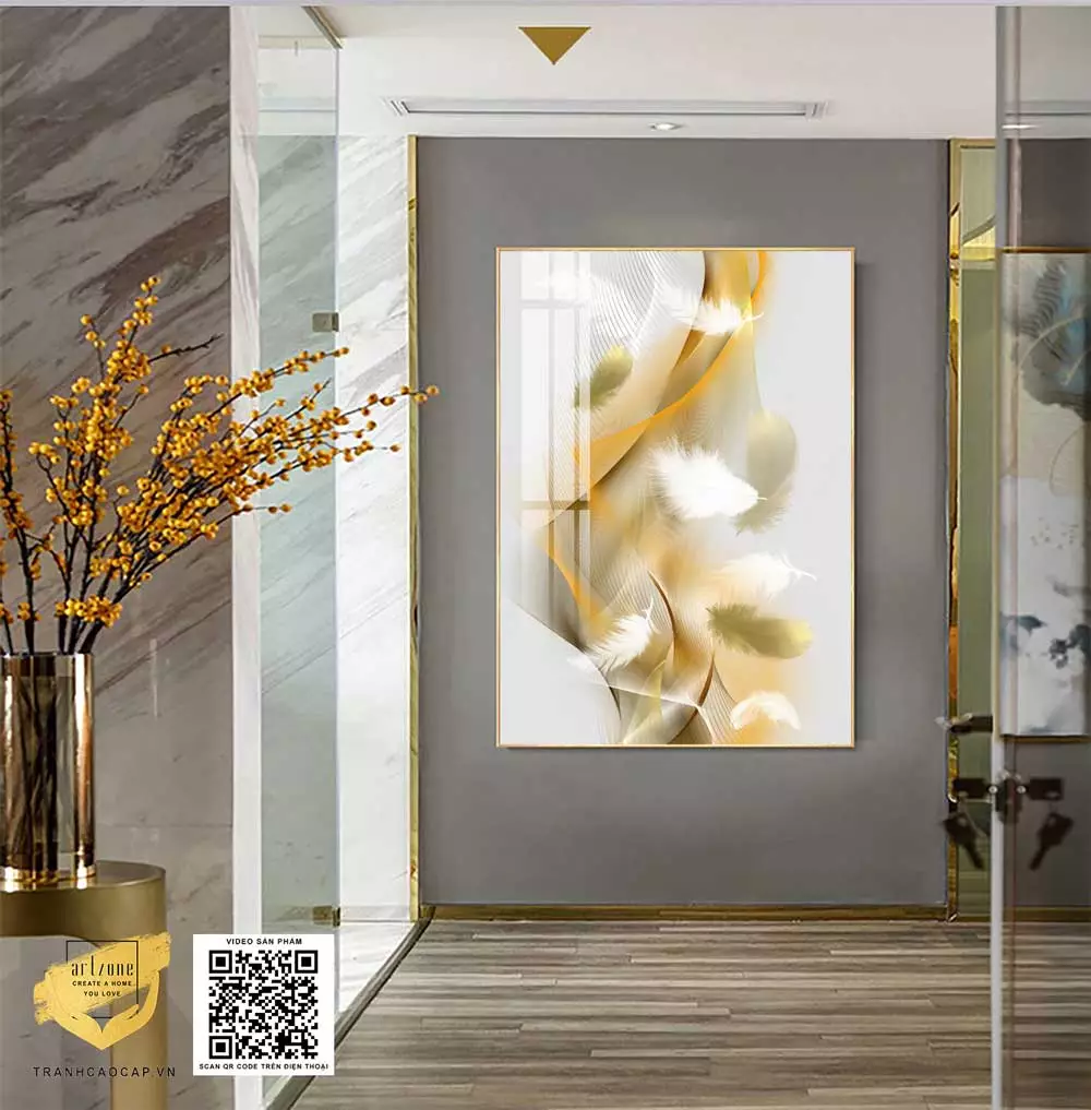 Tranh trừu tượng Mica AZ1-0852 - Treo trong phòng ngủ