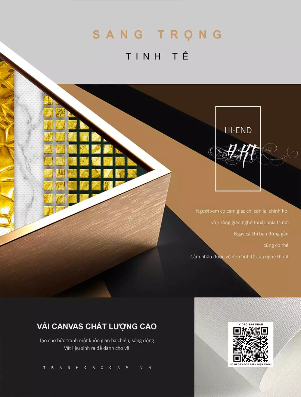 Sự kết hợp màu sắc tinh tế trong tranh trừu tượng