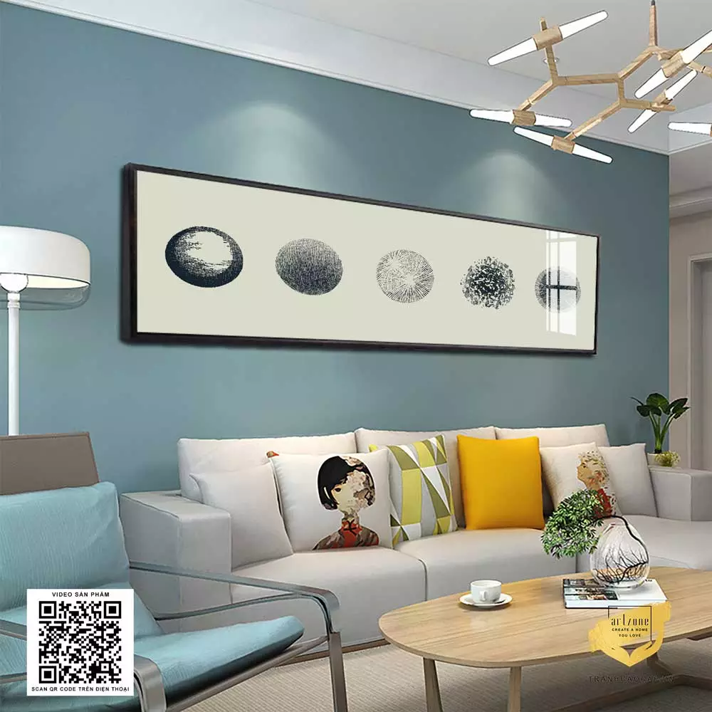 Mẫu tranh trừu tượng hình khối AZ1-0621 series