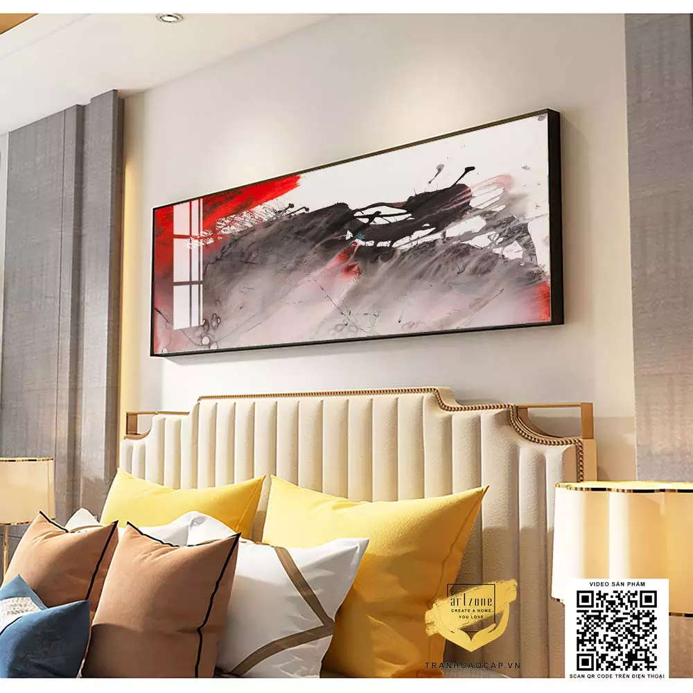 Tranh trừu tượng Mica với các hình khối độc đáo