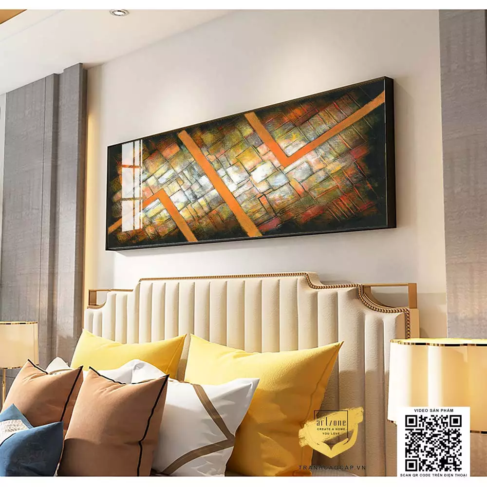 Tranh trừu tượng mica mã AZ1-0682-MICA