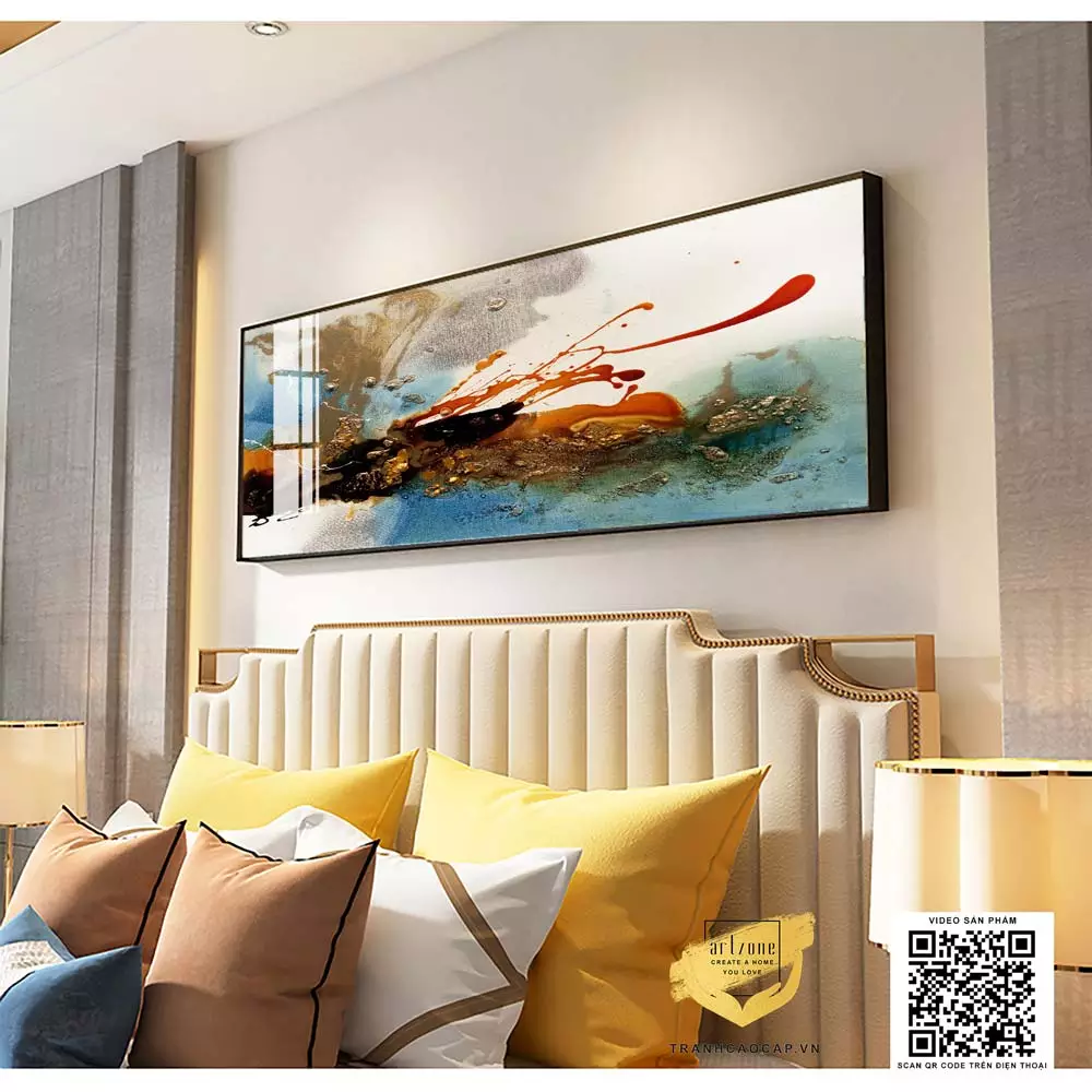 Cách bố trí tranh treo tường trong phòng ngủ