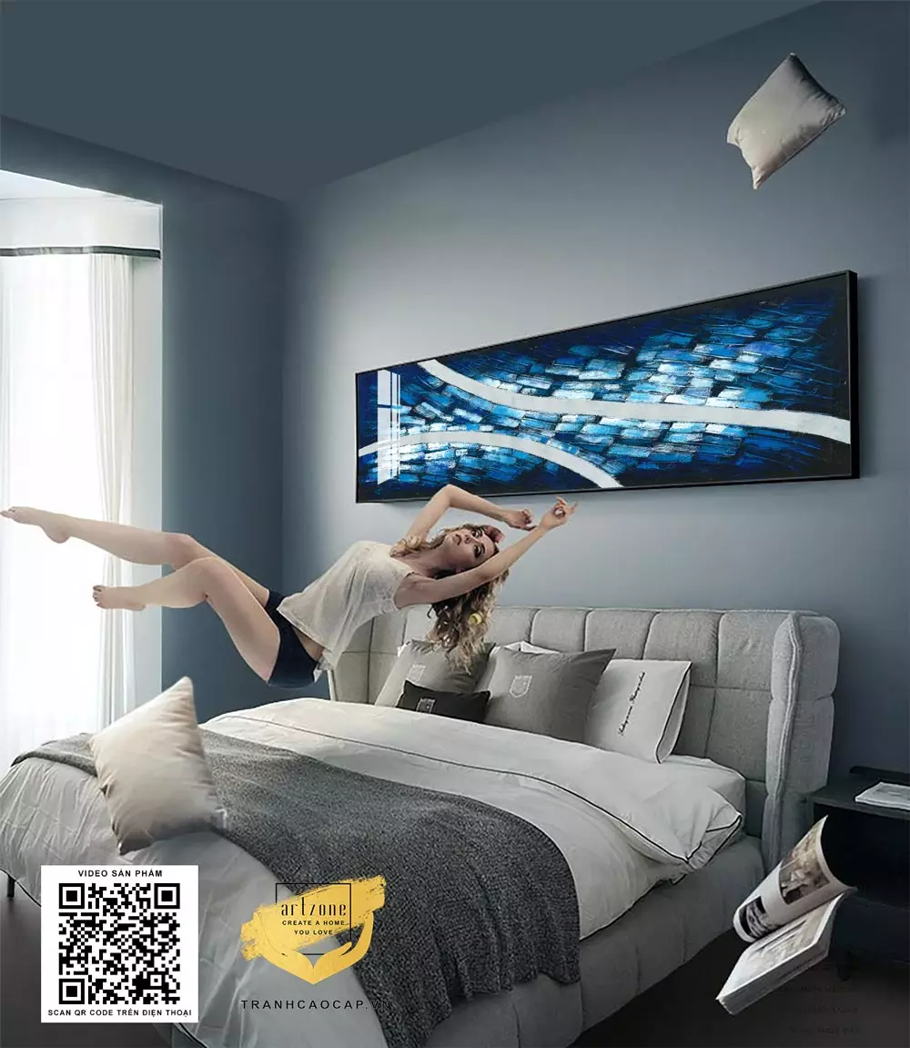 Màu sắc tranh cần hài hòa với tổng thể không gian