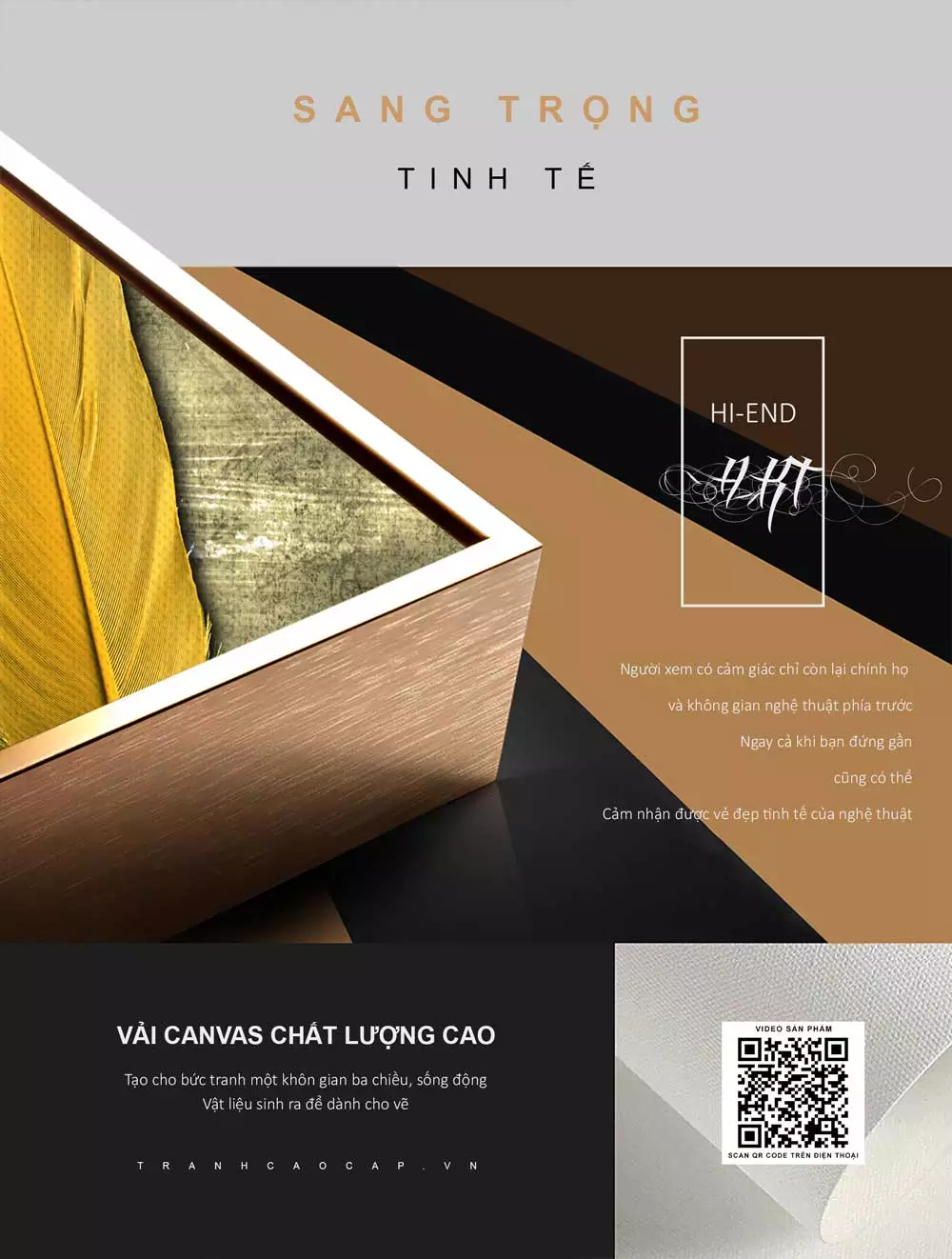 Tranh trừu tượng Mica AZ1-0824 phù hợp với nhiều phong cách nội thất
