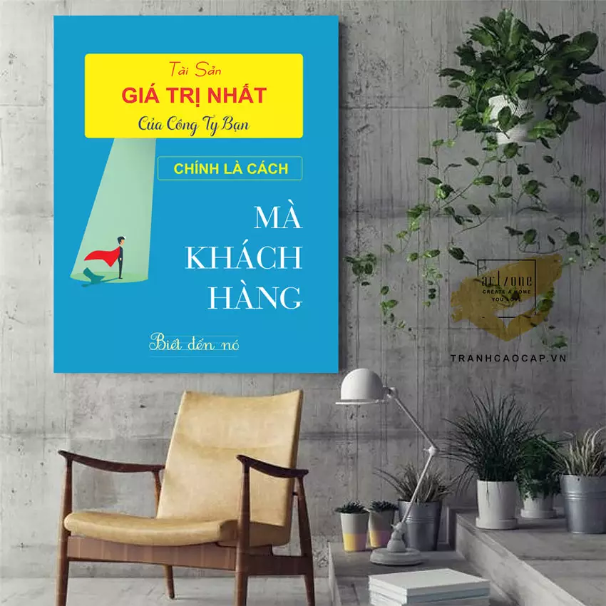 Vị trí treo tranh mica văn phòng