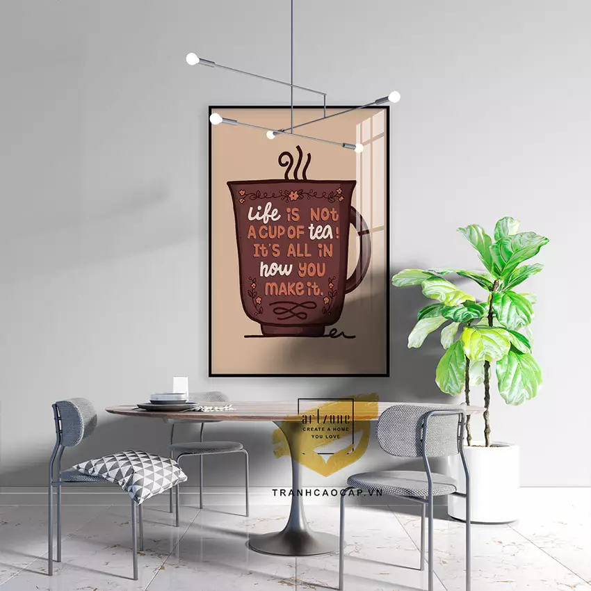 Tranh mica slogan tiếng Anh AZ1-1602 treo tường văn phòng