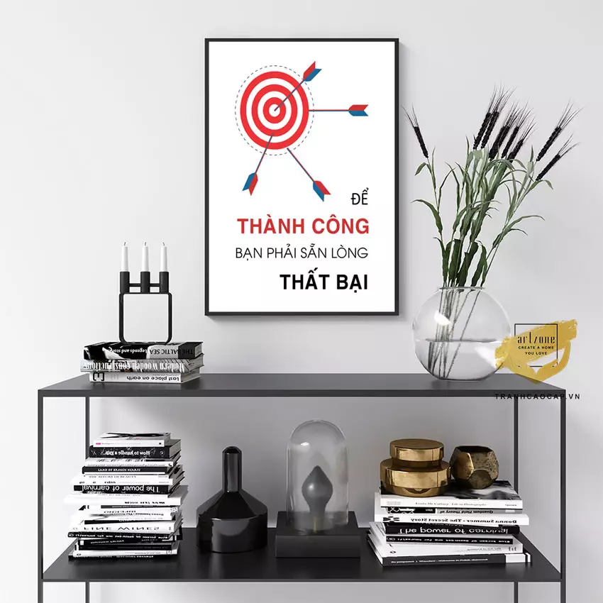 Tranh mica Lửa AZ1-1518 treo tường văn phòng