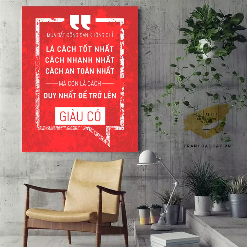 Tranh mica trang trí nội thất văn phòng