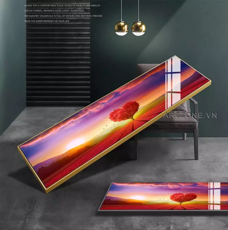 Tranh Cây Trái Tim - Biểu tượng của tình yêu và sự sống