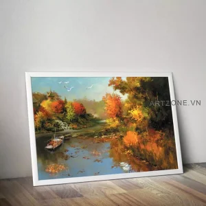 Hồn Quê Trong Mica: Phân Tích Sâu Sắc Vẻ Đẹp Tranh Phong Cảnh Làng Quê Việt