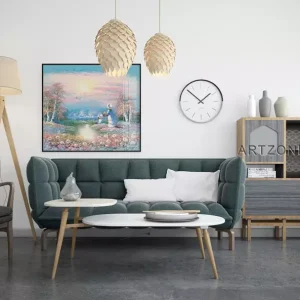 Tranh Mica Phong Cảnh Mùa Xuân: Sự Kết Hợp Nghệ Thuật, Triết Lý và Trang Trí Nội Thất