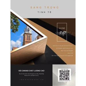 Bức tranh Nhà thờ Đức Bà Sài Gòn: Bản giao hưởng giữa kiến trúc, ánh sáng và ký ức