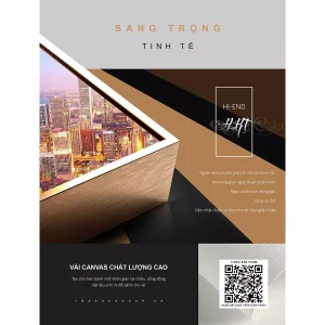 Tranh treo tường thành phố hiện đại: Sự hòa quyện giữa kiến trúc và cảm xúc